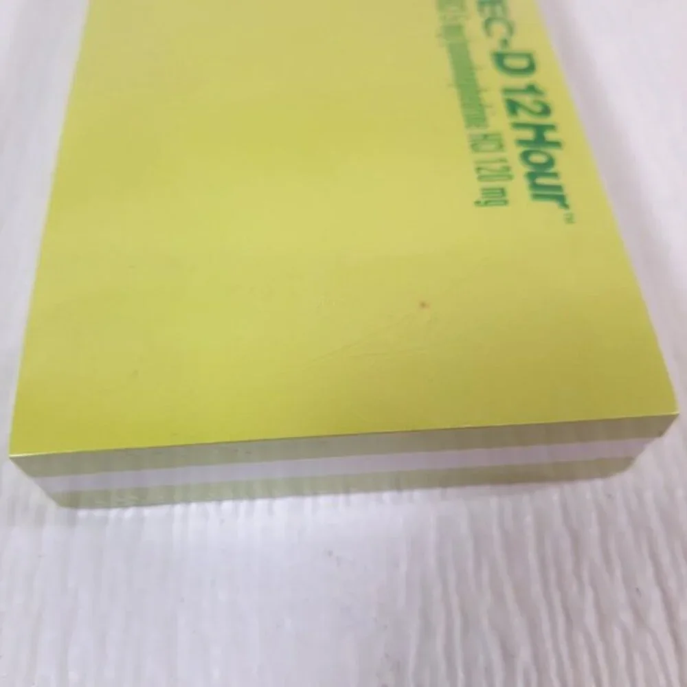Zyrtec-D 12 hour Sticky‎ Notepad paper memo note pad Pharma promo Pharmaceutical